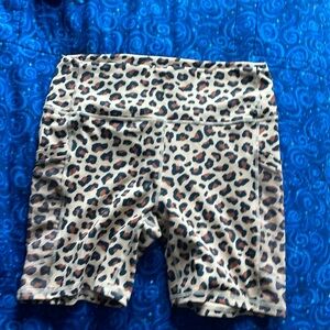 Fabletics Powerhold animal print 4 inch leggings
